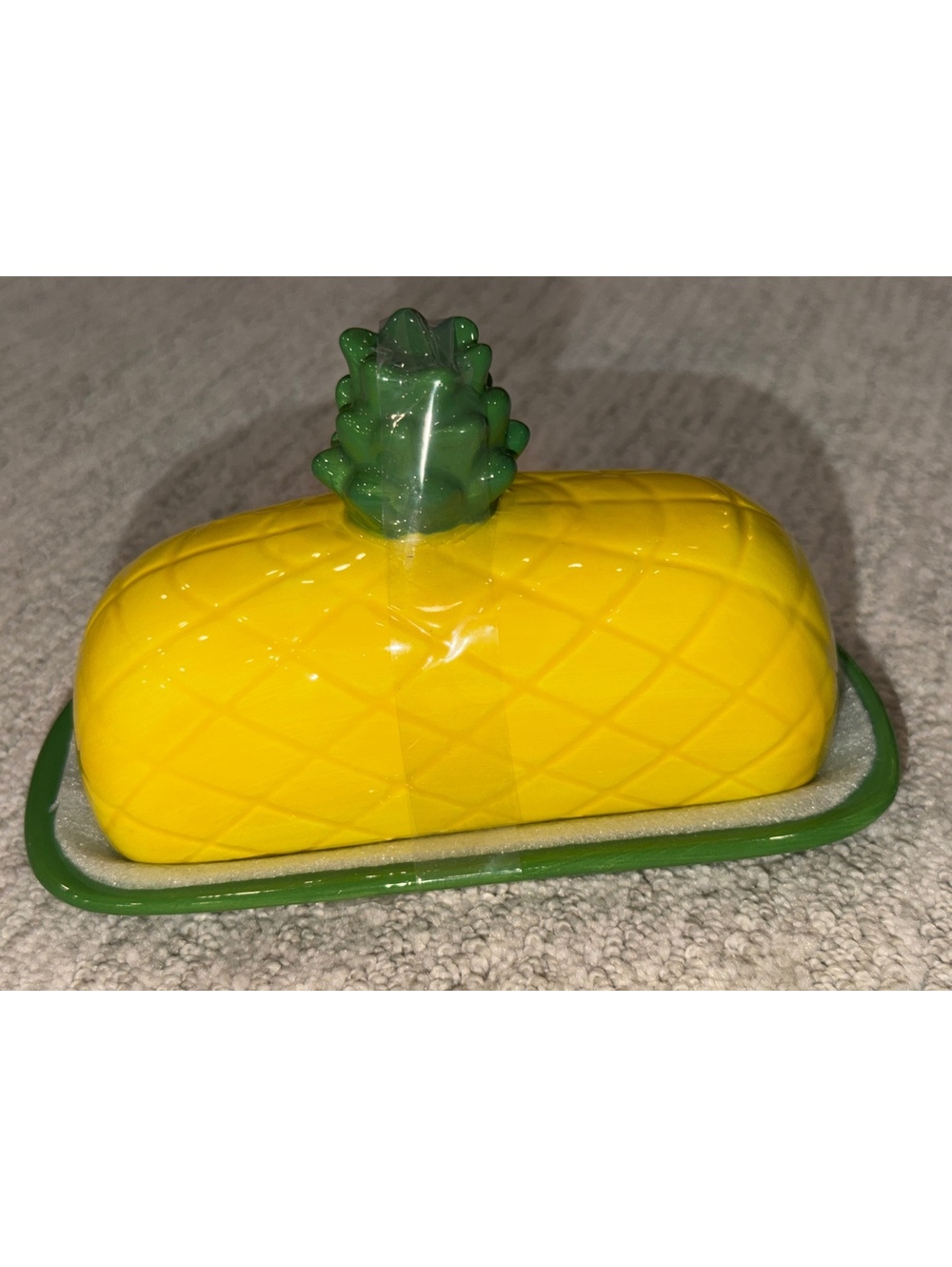Set of 2 Pineapple butter dish